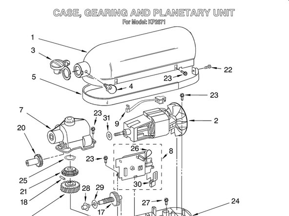 Kitchenaid Stand Mixer Parts Diagram - Home Alqu