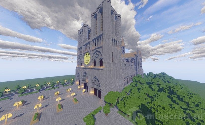 Download Notre Dame de Paris map for Minecraft 1.14.4/1.13.2/1.12.2/1.12.1/1.12/1.11.2/1.11/1.10