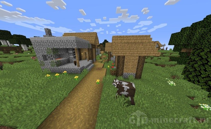 Village with two Smiths Seed for Minecraft 1.16/1.15.2/1.14.4 for free