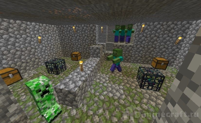 "Triple Spawner" Seed for Minecraft 1.15/1.14.4/1.14.3/1.14.2/1.14.1/1.14