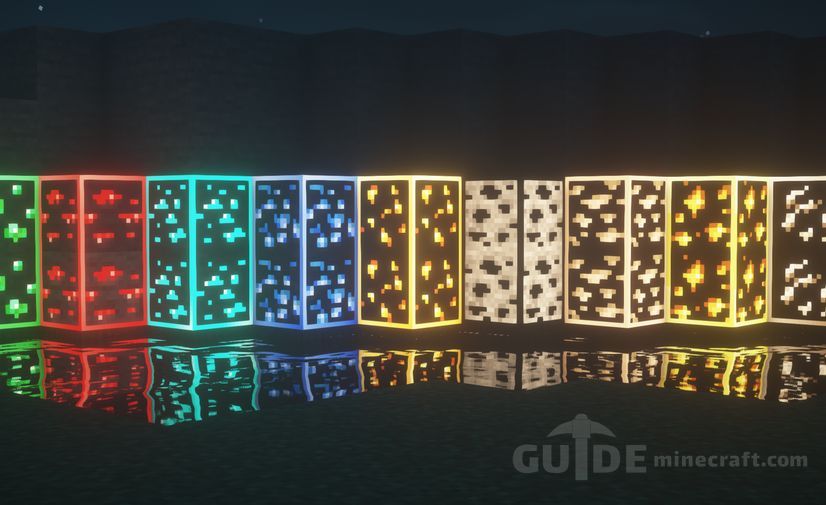 Downloa Visible Ores texture pack for Minecraft 1.17/1.16.5/1.15.2 for free