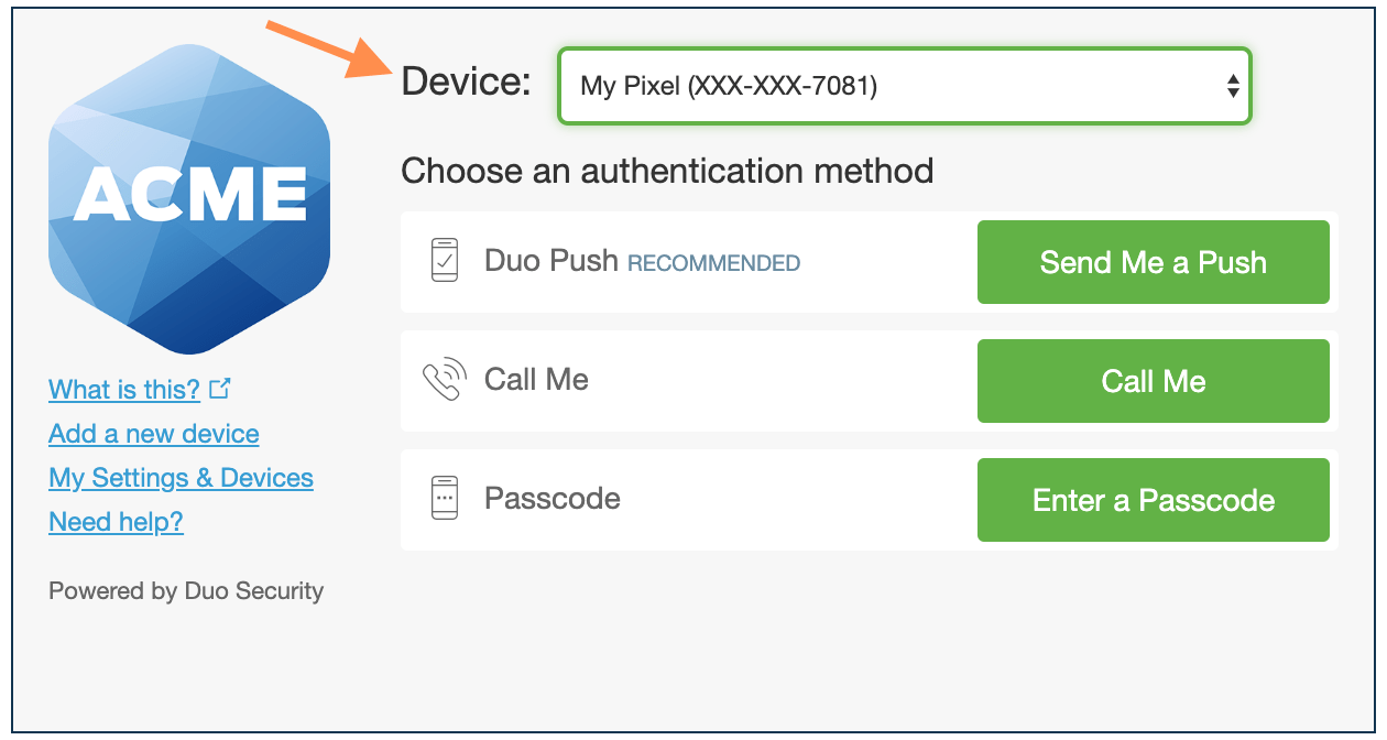 Using the Traditional Duo Prompt Guide to TwoFactor Authentication · Duo Security