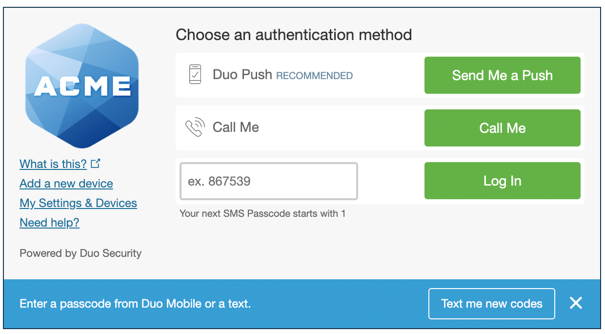 Use a Hardware Token with the Traditional Duo Prompt Guide to TwoFactor Authentication · Duo