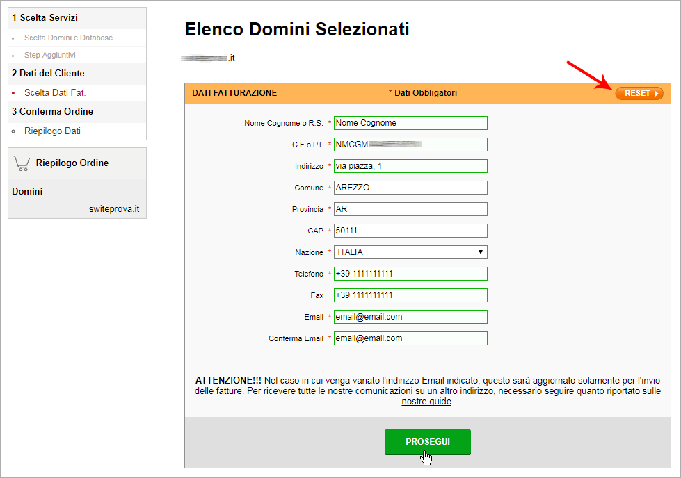 Modifica Ragione Sociale Guide hosting.aruba.it