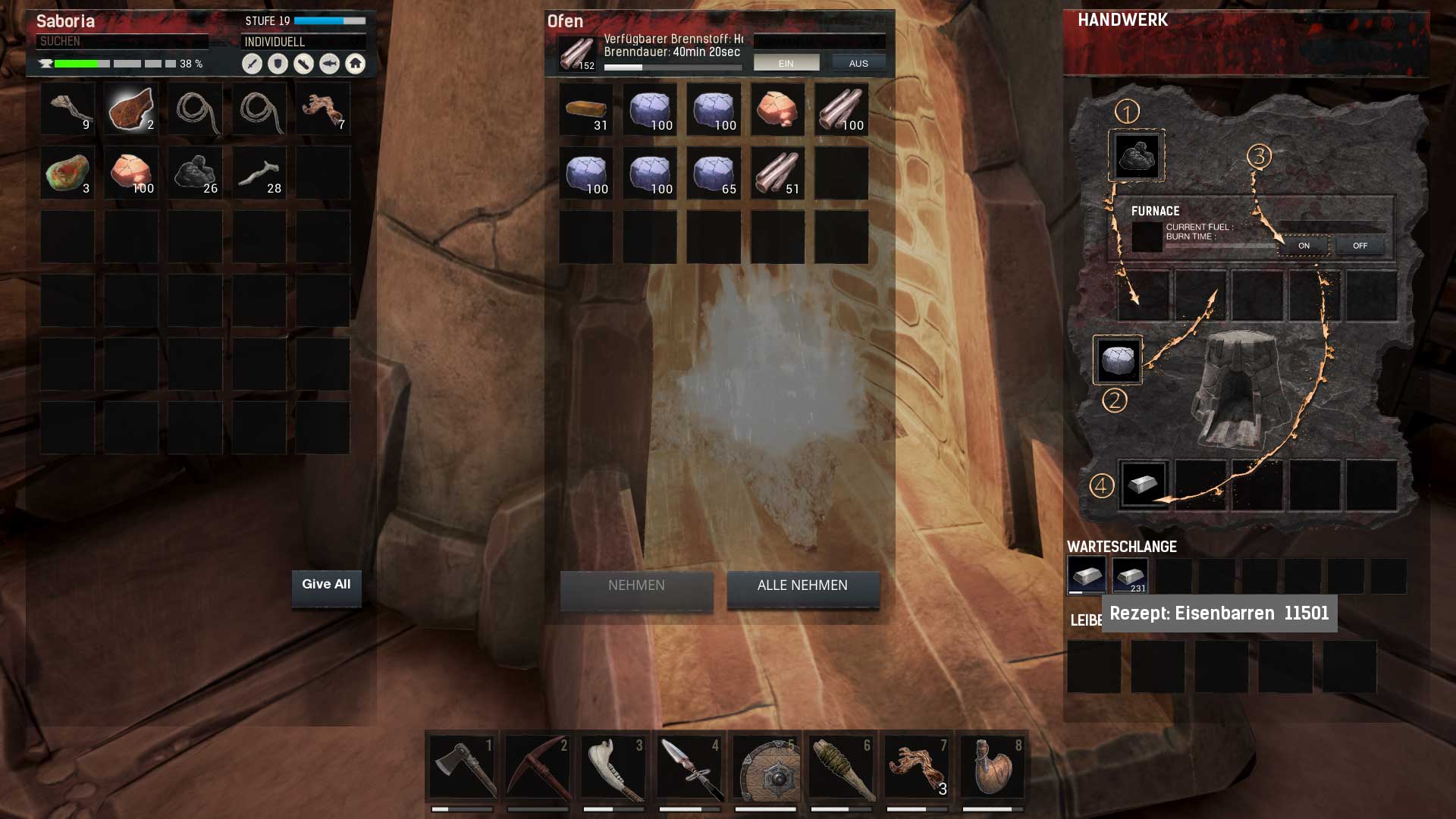 Fundorte von Eisen und Kohle in Conan Exiles