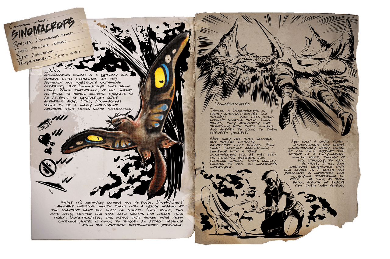 ARK Sinomacrops—How to Tame, Feed and Breed!