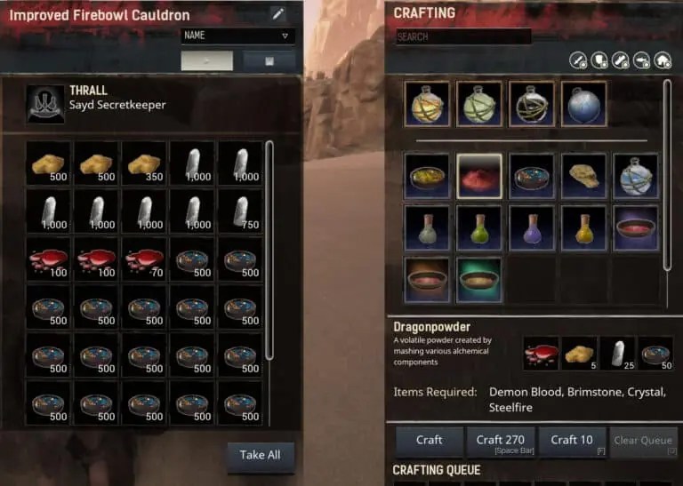 Conan Exiles How to craft explosive arrows