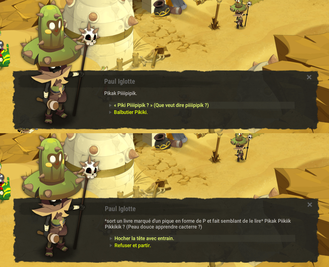 La barrière des langues Quètes, Saharach Guide Dofus 2