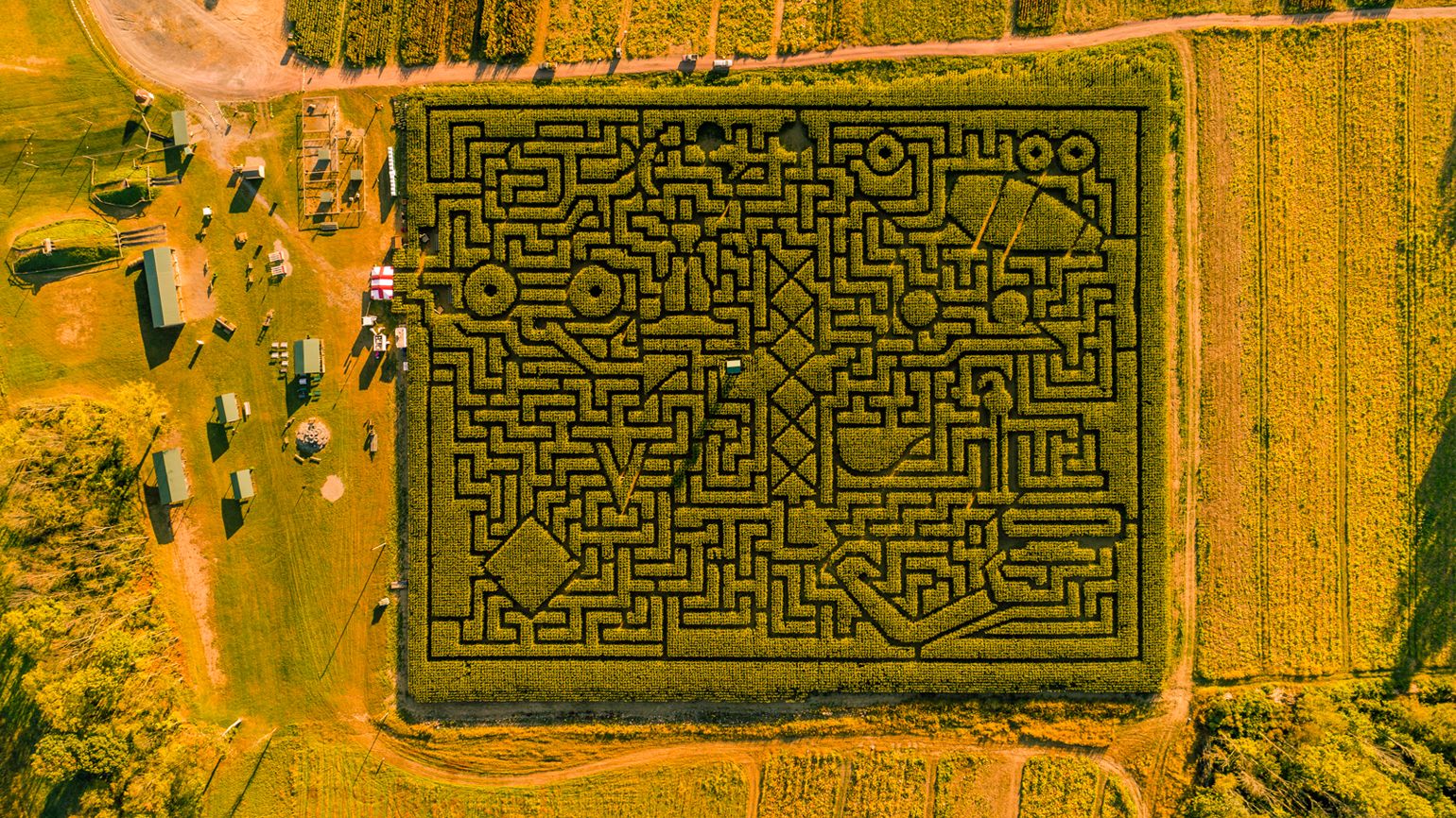 7 Amazing Aerial Pictures of Corn Mazes in the U.S. Guideposts