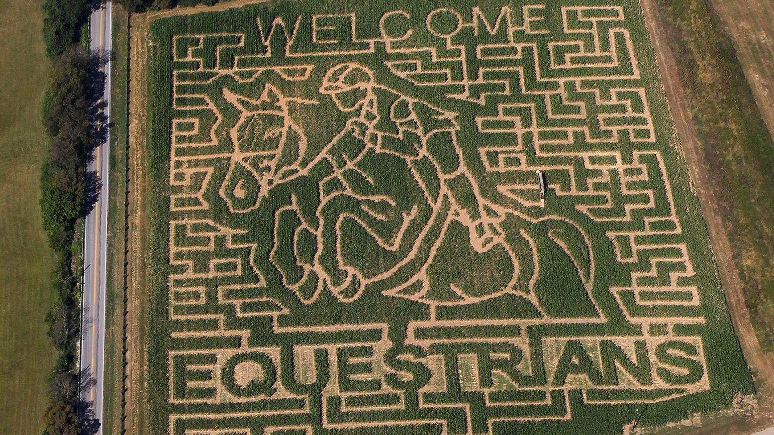 7 Amazing Aerial Pictures of Corn Mazes in the U.S. Guideposts