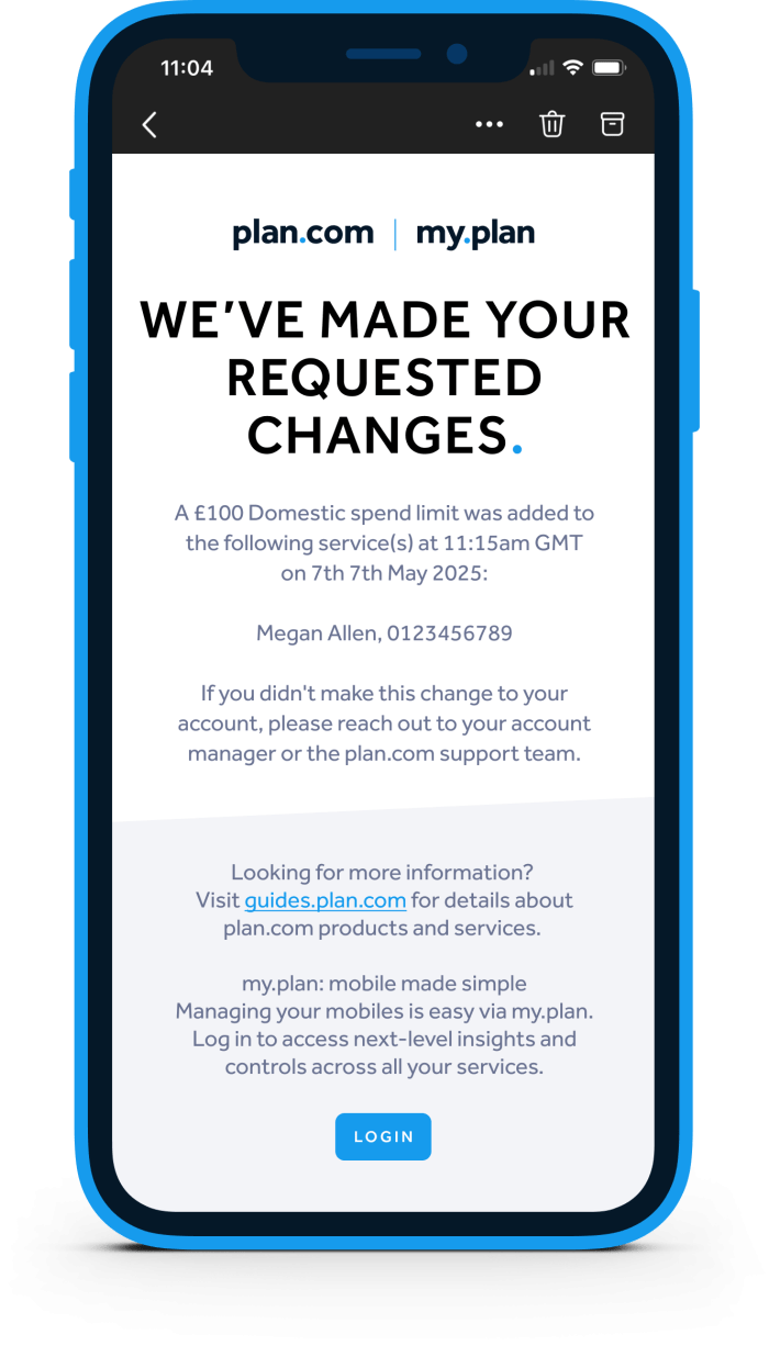 Alerts my.plan guides