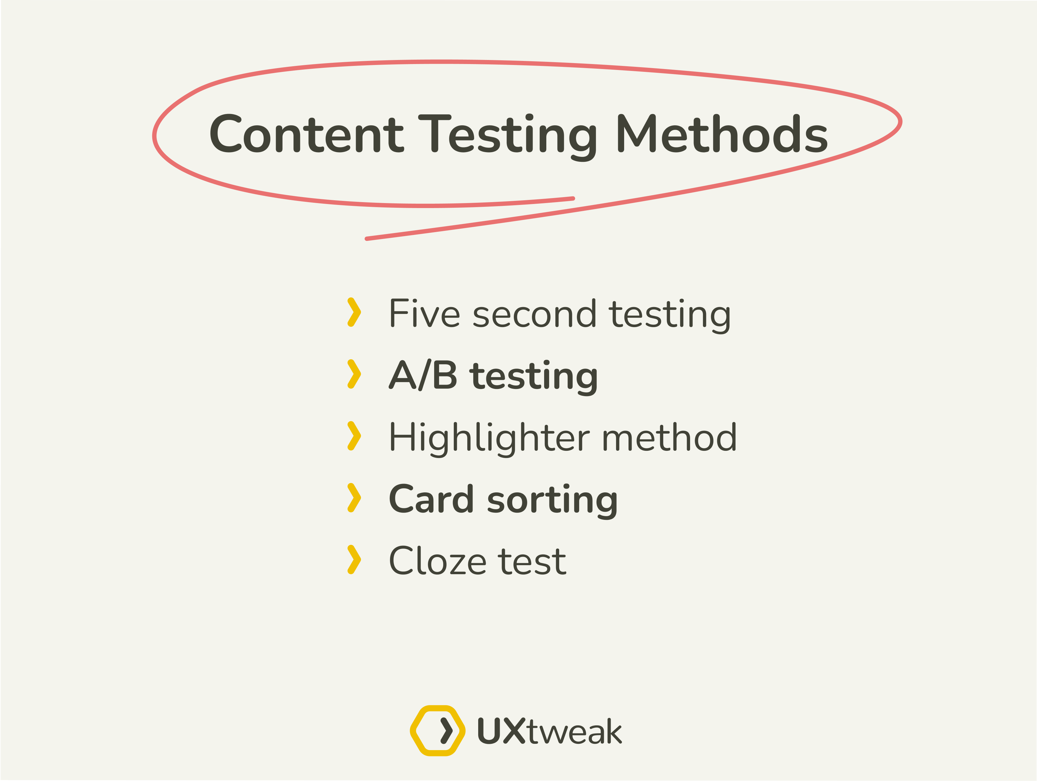 Content Testing and UX UXtweak