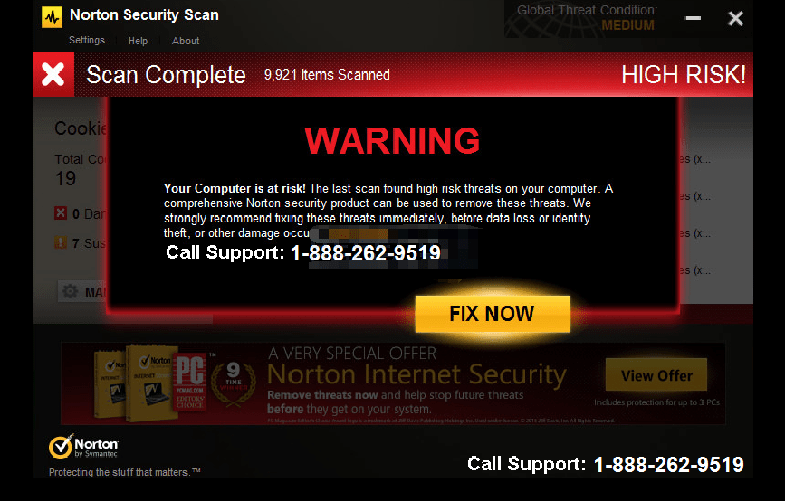 How to Remove Fake Norton Security Scan Warning