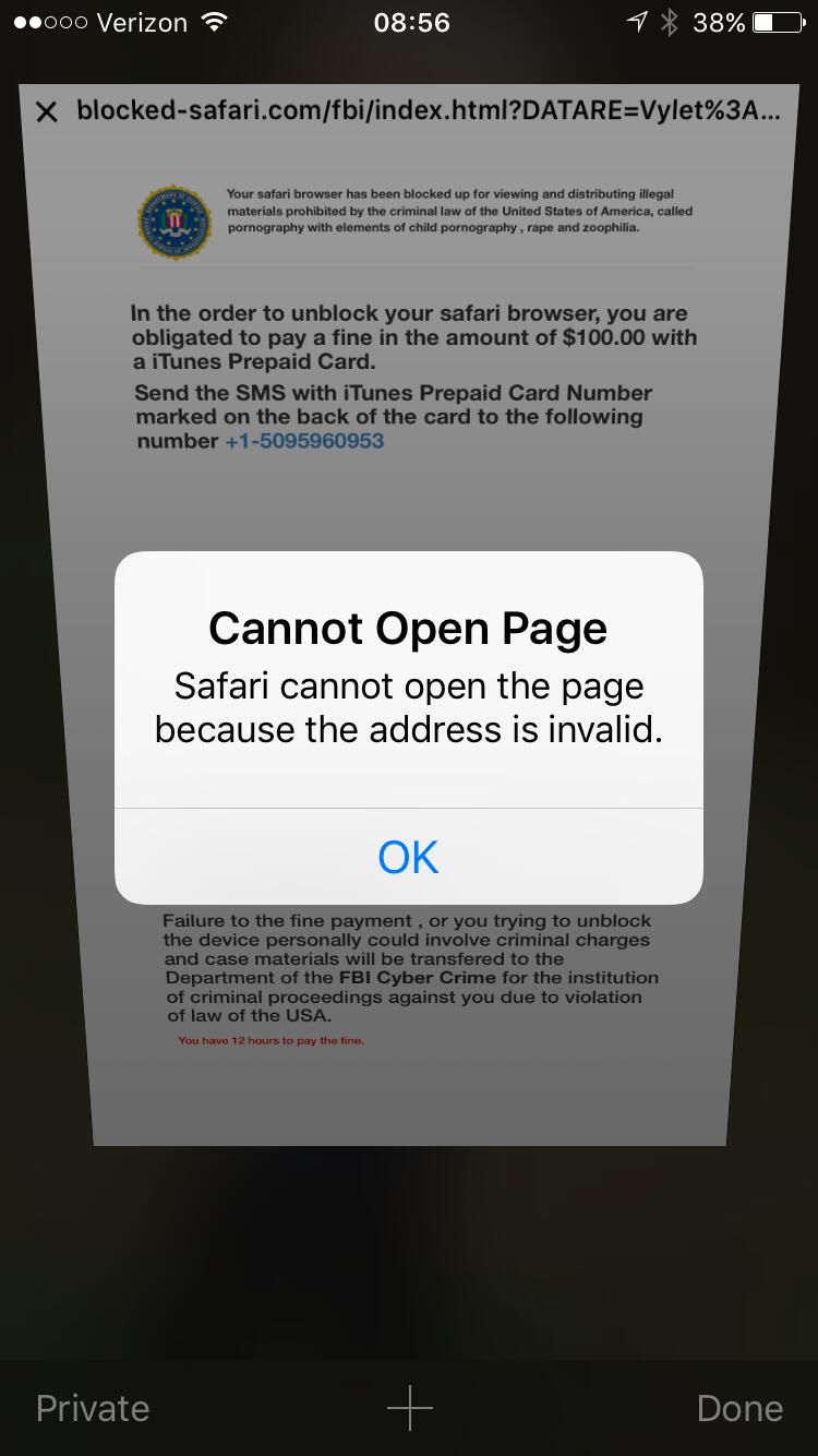 Safari Blocked by Scam Virus How to Unlock