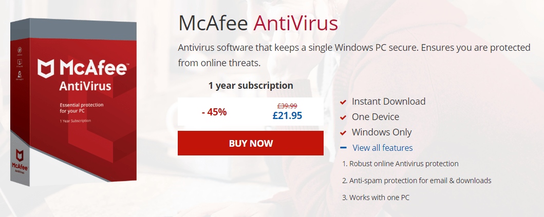 Mcafee Coupons: 65% off → Nov 22 Coupon Codes