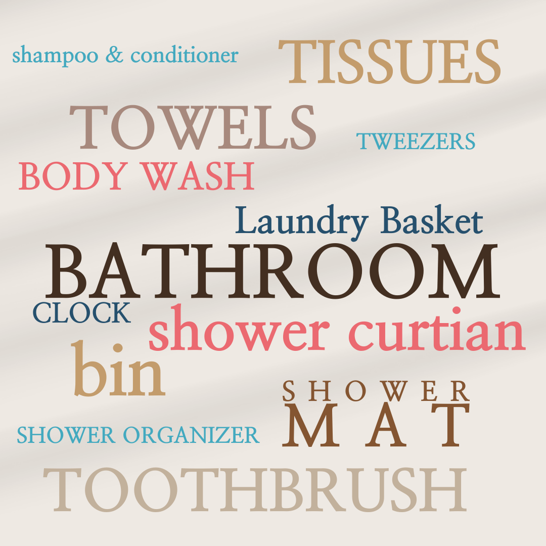 Bathroom Essentials Checklist MOVING OUT?
