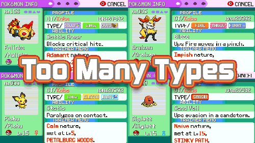 Pokemon Too Many Types Type Chart Documentation - Guidetonote.com