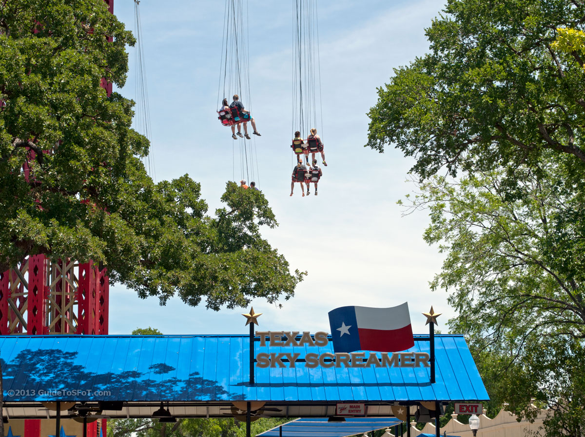 Texas SkyScreamer Ride Guide to Six Flags over Texas