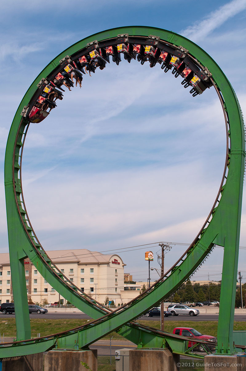Shock Wave Roller Coaster Guide to Six Flags over Texas