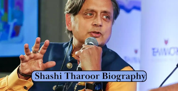 Dr. Shashi Tharoor Biography Know About His Career, Education, Net ... Shashi tharoor net worth 2023
