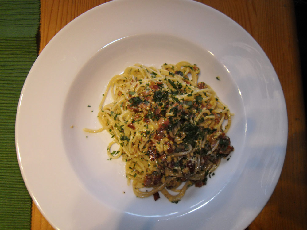 Spaghetti alla carbonara Rezepte von Guido und Wolfgang