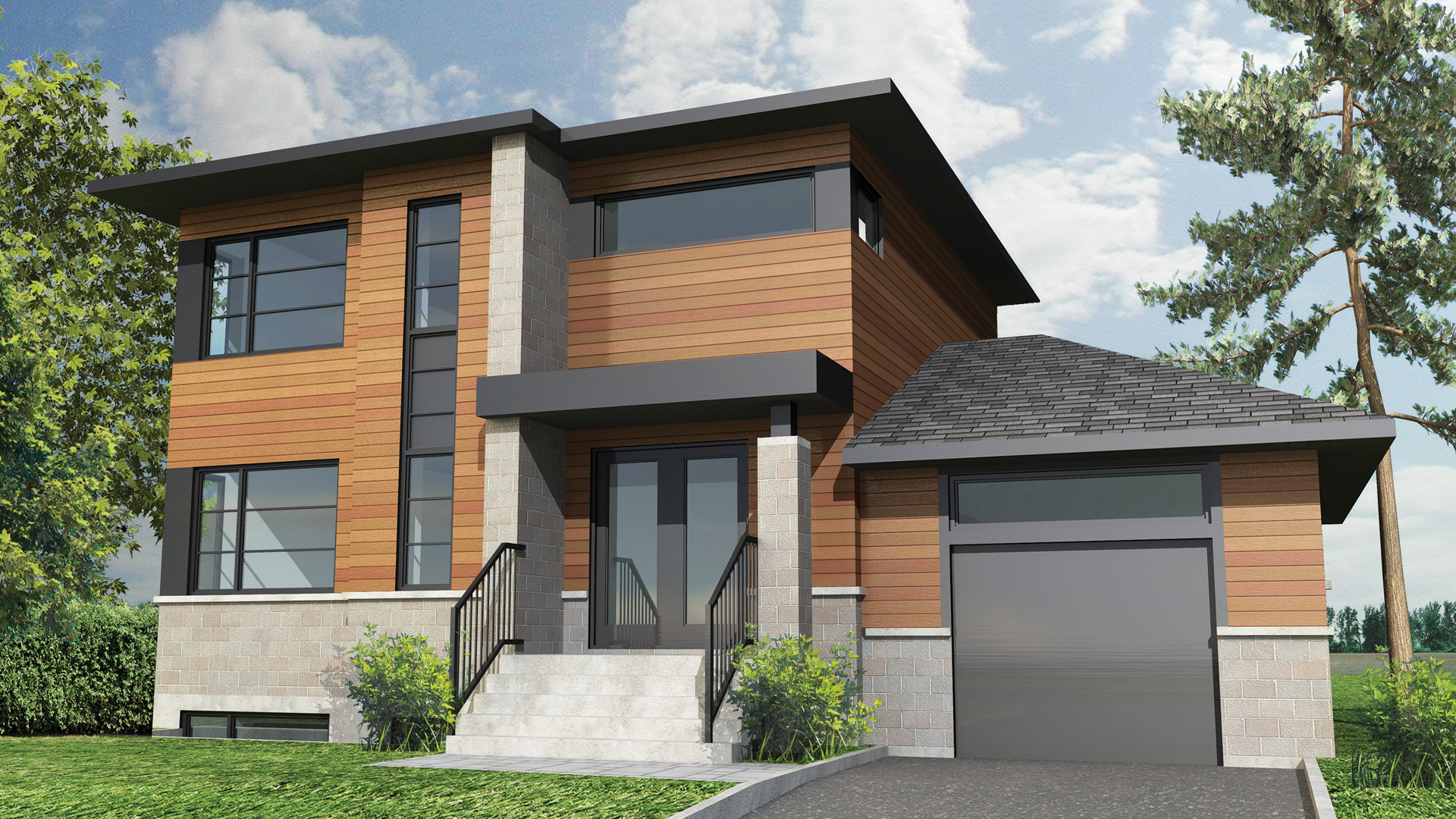 Embrun Model Contemporary and modern house TwoStorey home