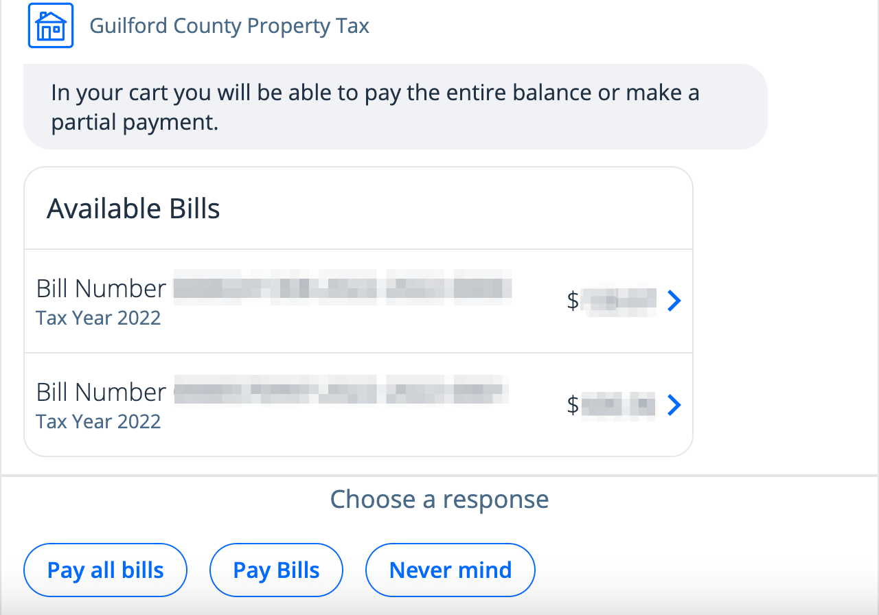 Can I pay multiple tax bills at once? myGuilfordCounty