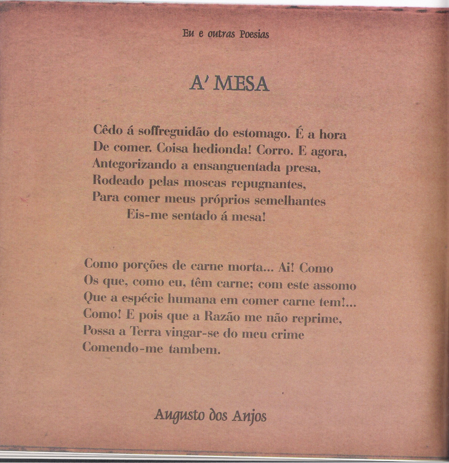 Enem 2014 A Poesia De Augusto Dos Anjos
