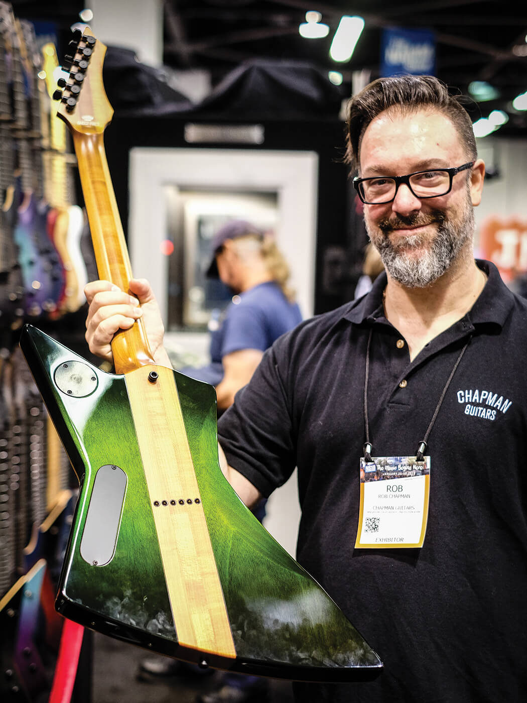 "Your vibe attracts your tribe" Chapman Guitars' head honcho, Rob Chapman