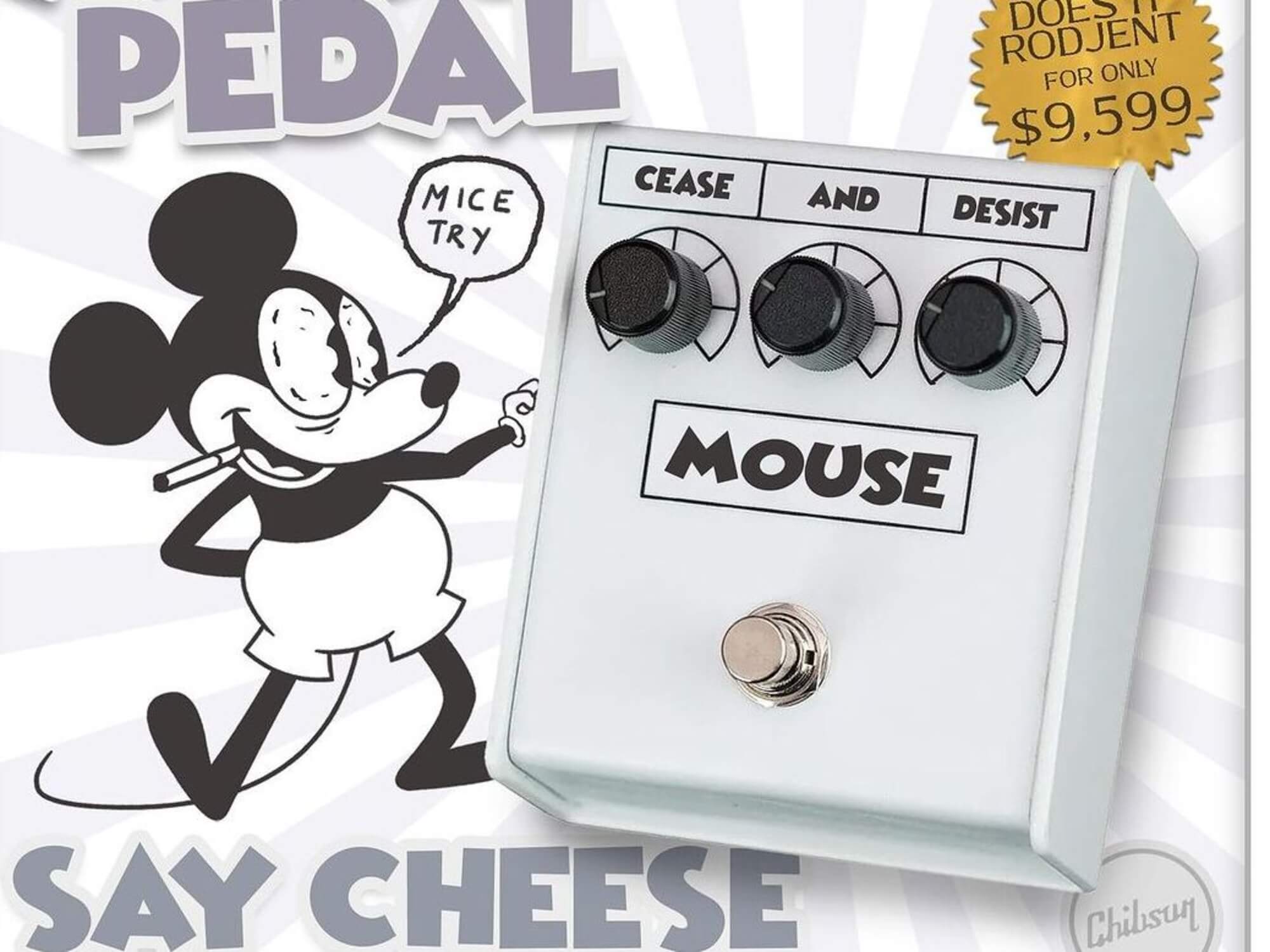 Chibson celebrates Disney’s expired copyright with the Mouse Pedal