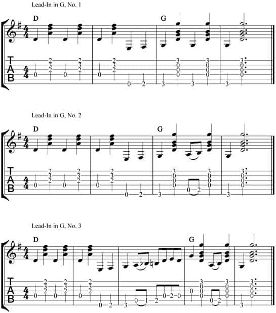 Beginning Flatpicking LeadIn Runs Guitar Compass