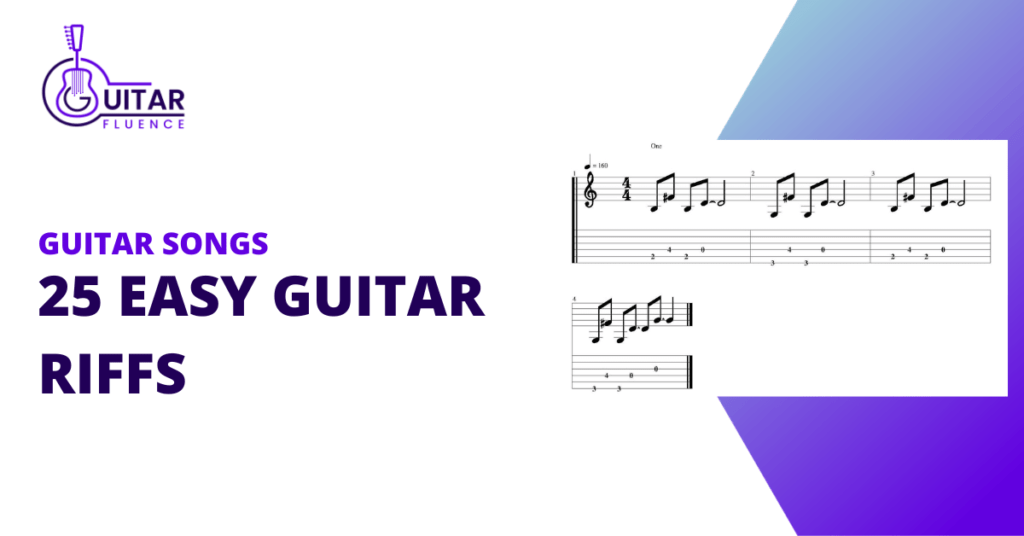 25 Easy Guitar Riffs for Beginners Guitarfluence