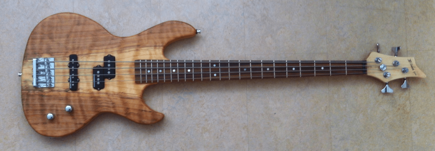 Bass with a redwood top Bass Guitar Making Community
