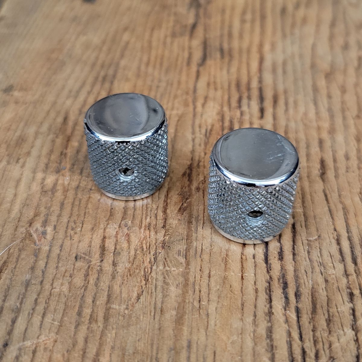 1966 Fender Telecaster Knobs Lightweight Flat Top Chrome > Guitar Parts