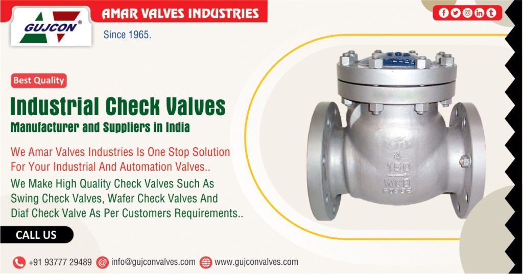 Industrial Check Valves Manufacturer and Suppliers in India Amar