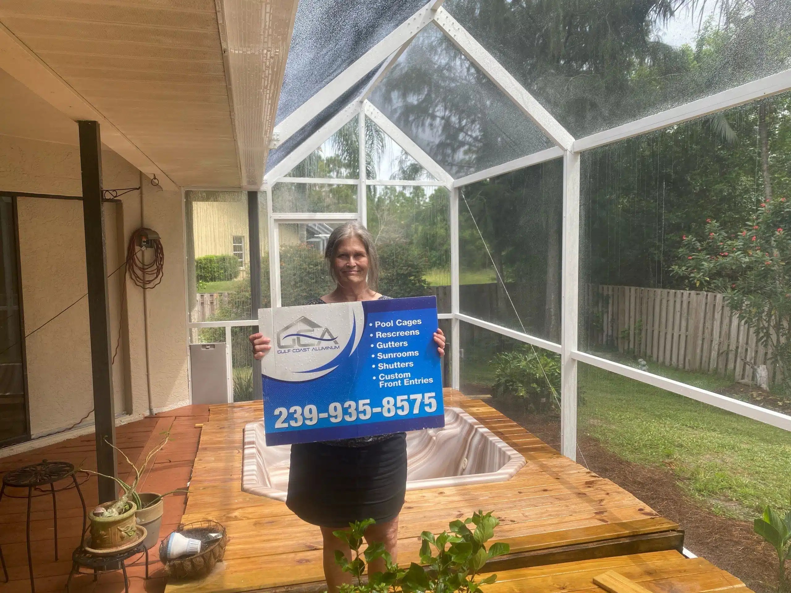 Brand New Stylish and Durable Screen Installed in Fort Myers Gulf Coast Aluminum