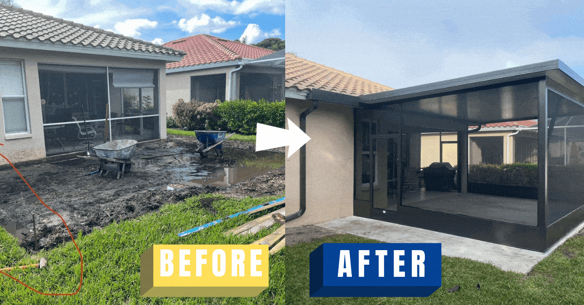 Building a Clear View Screen Room for Fort Myers Home Gulf Coast Aluminum