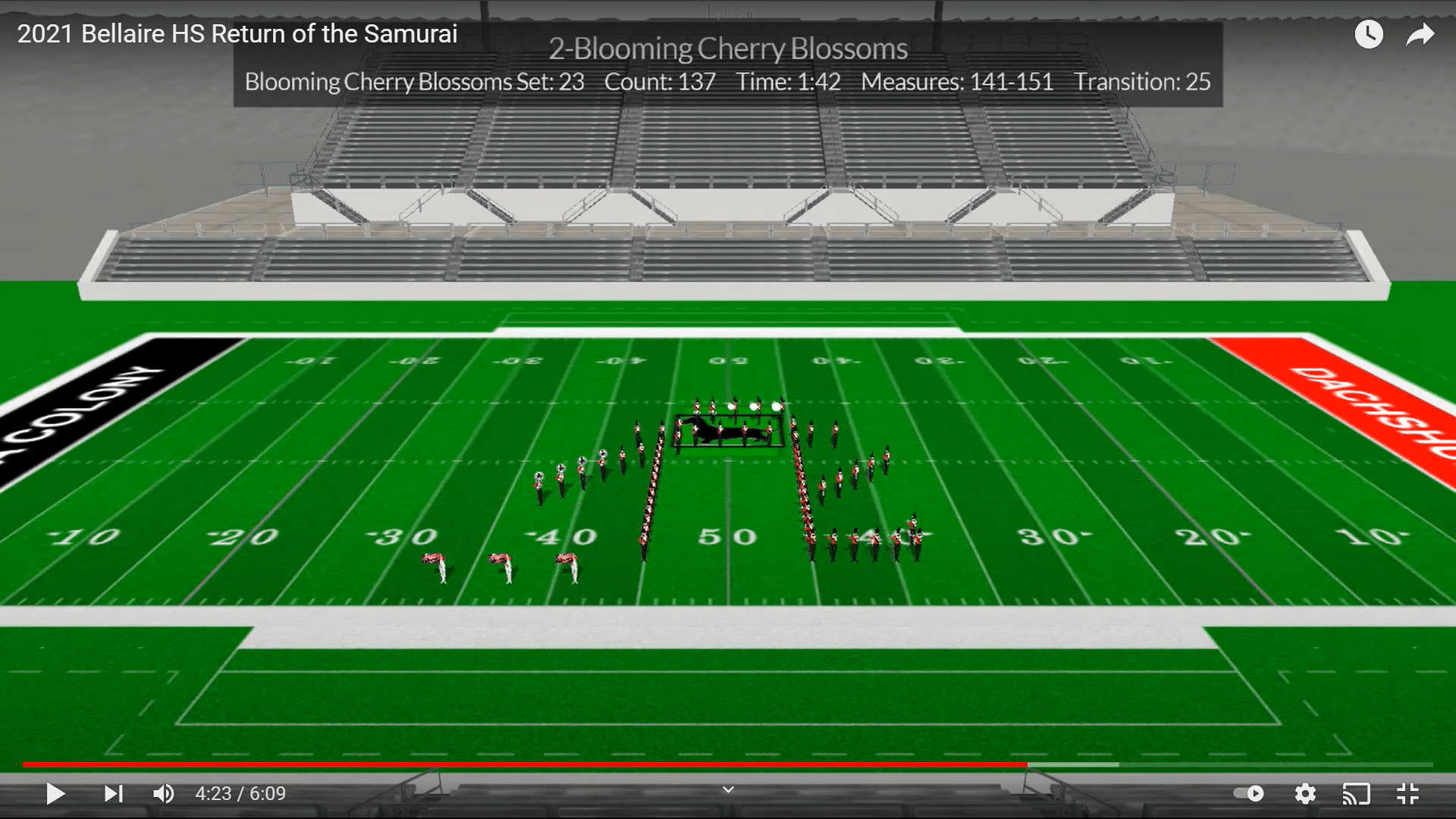 2021 Bellaire High School Gulf Coast Drill Design