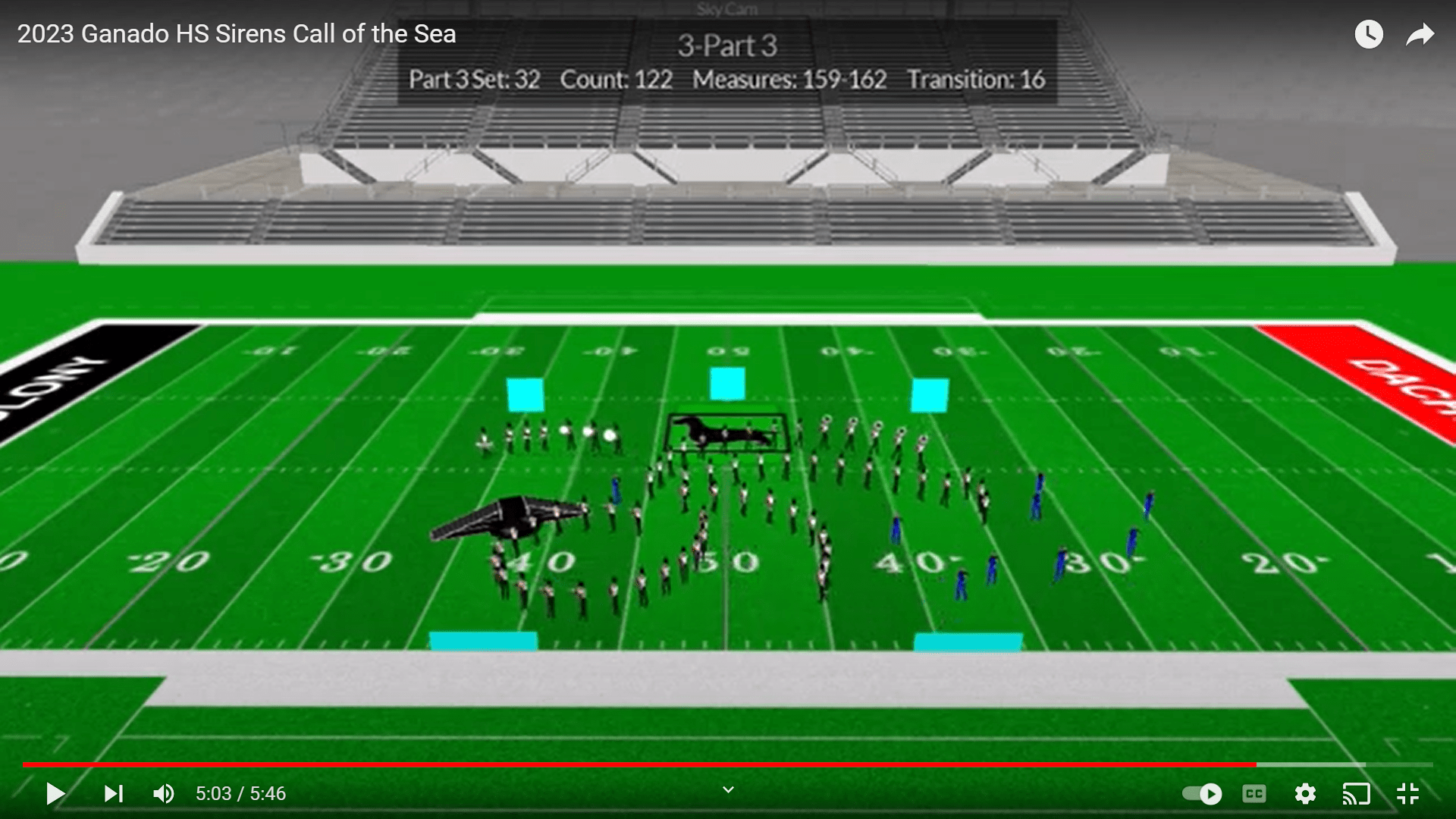 2023 Ganado High School Sirens, Call of the Sea Gulf Coast Drill Design
