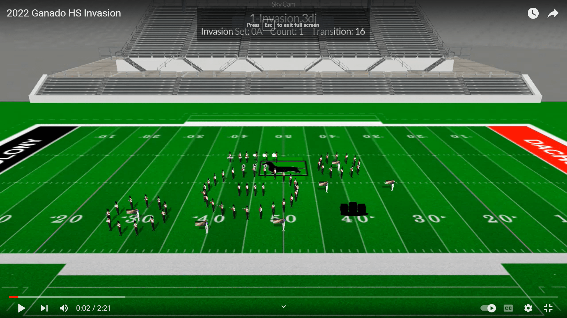 2022 Ganado High School Gulf Coast Drill Design