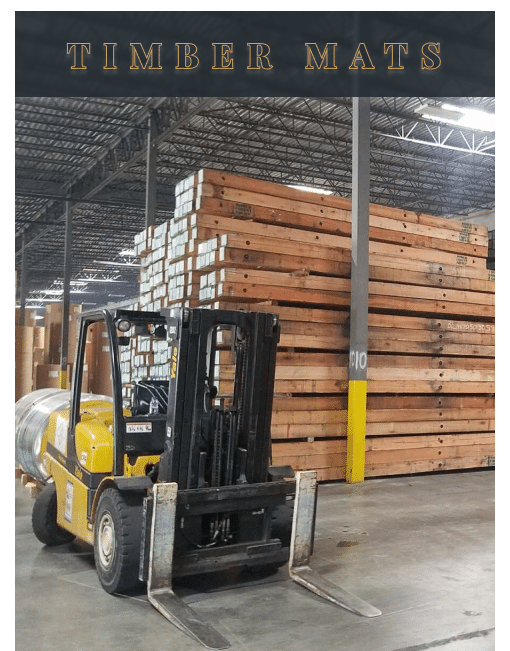 8" Timber & Hardwood Construction Mats Gulf Coast Mats