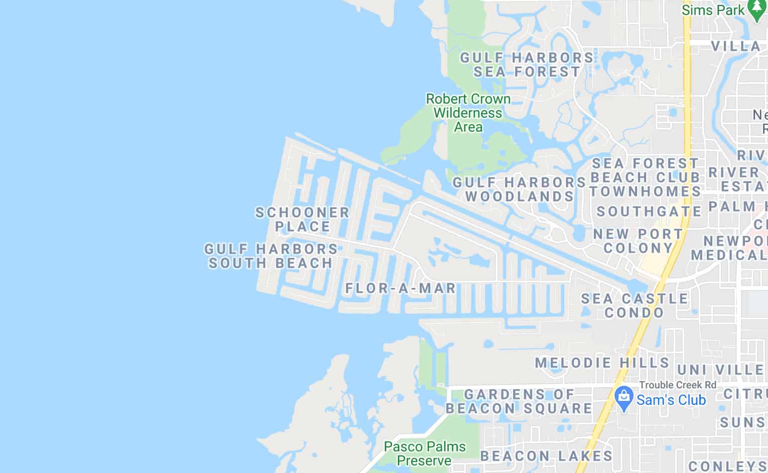 Visit Gulf Harbors Yacht Club by Land or by Sea 7278494559