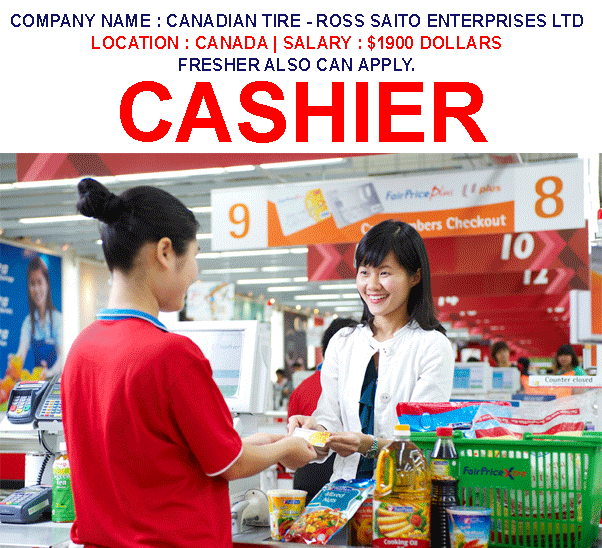 Cashier Job in Canada Apply Now Gulf Job Mag