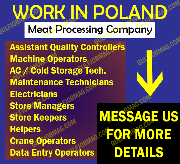 Work Opportunity in Canada (Meat Processing Company)