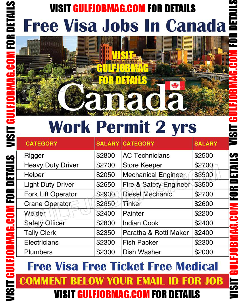 Work permit in Canada Gulf Job Mag