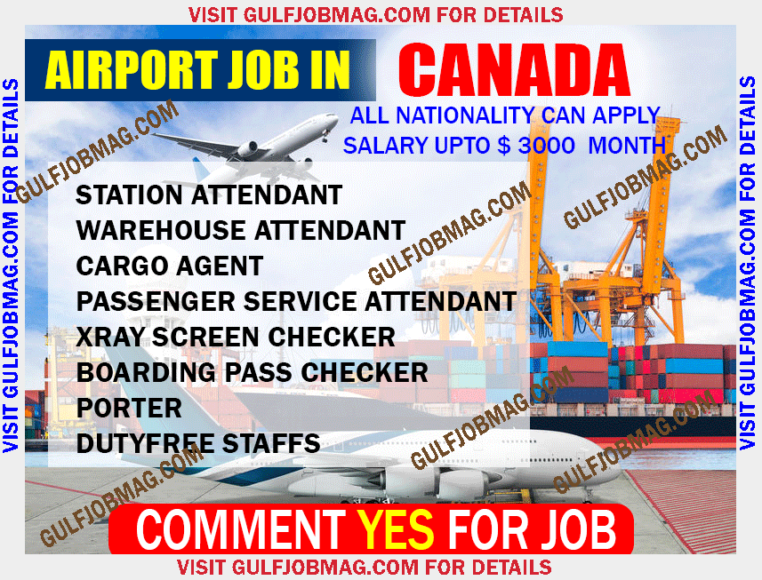 Airport job in Canada Gulf Job Mag