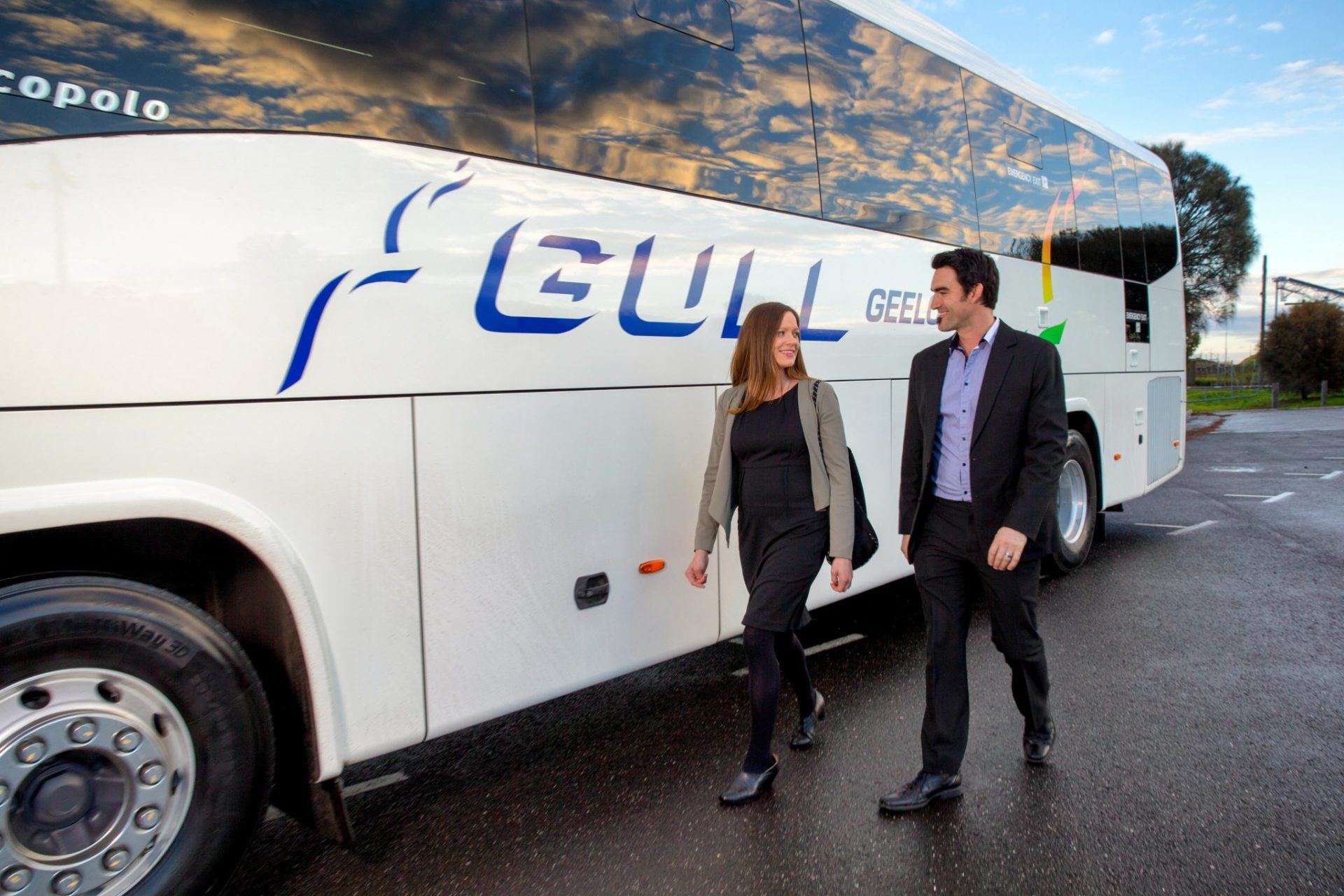 Geelong Bus Hire with Drivers at Gull Coach Charters