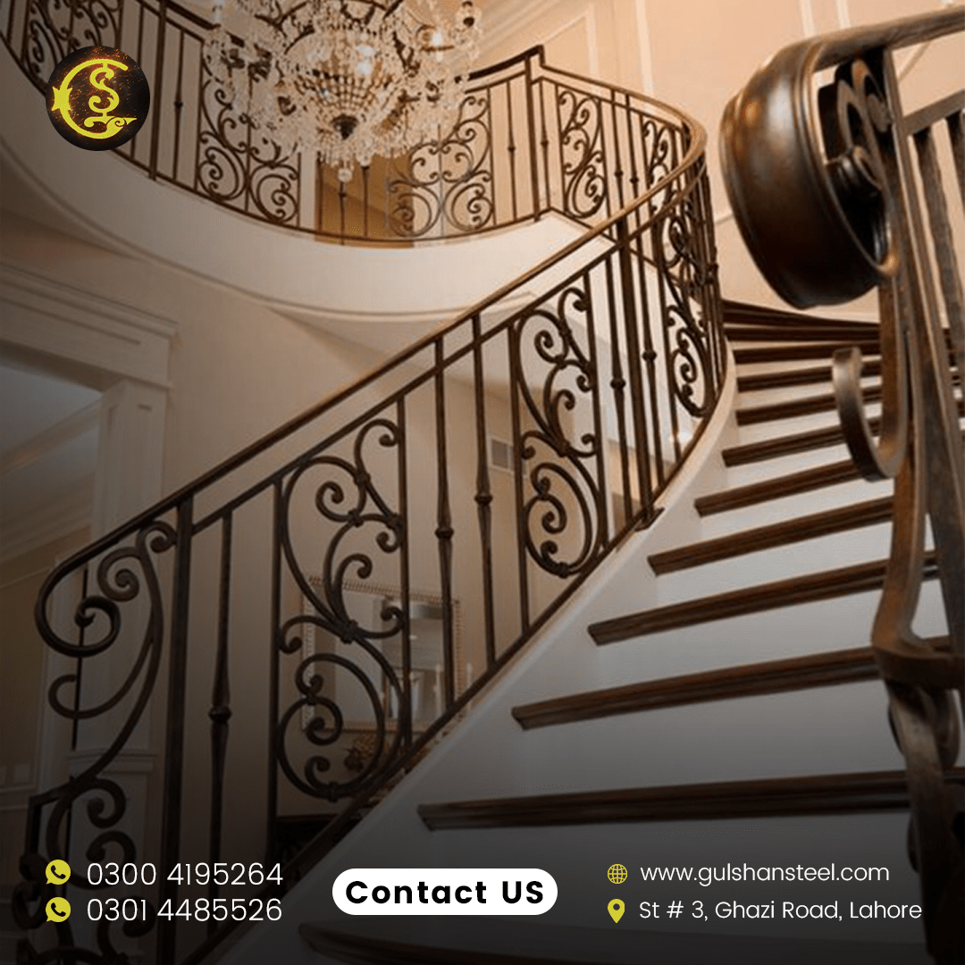 Luxurious Wrought Iron Balustrade Lahore Gulshan Steels
