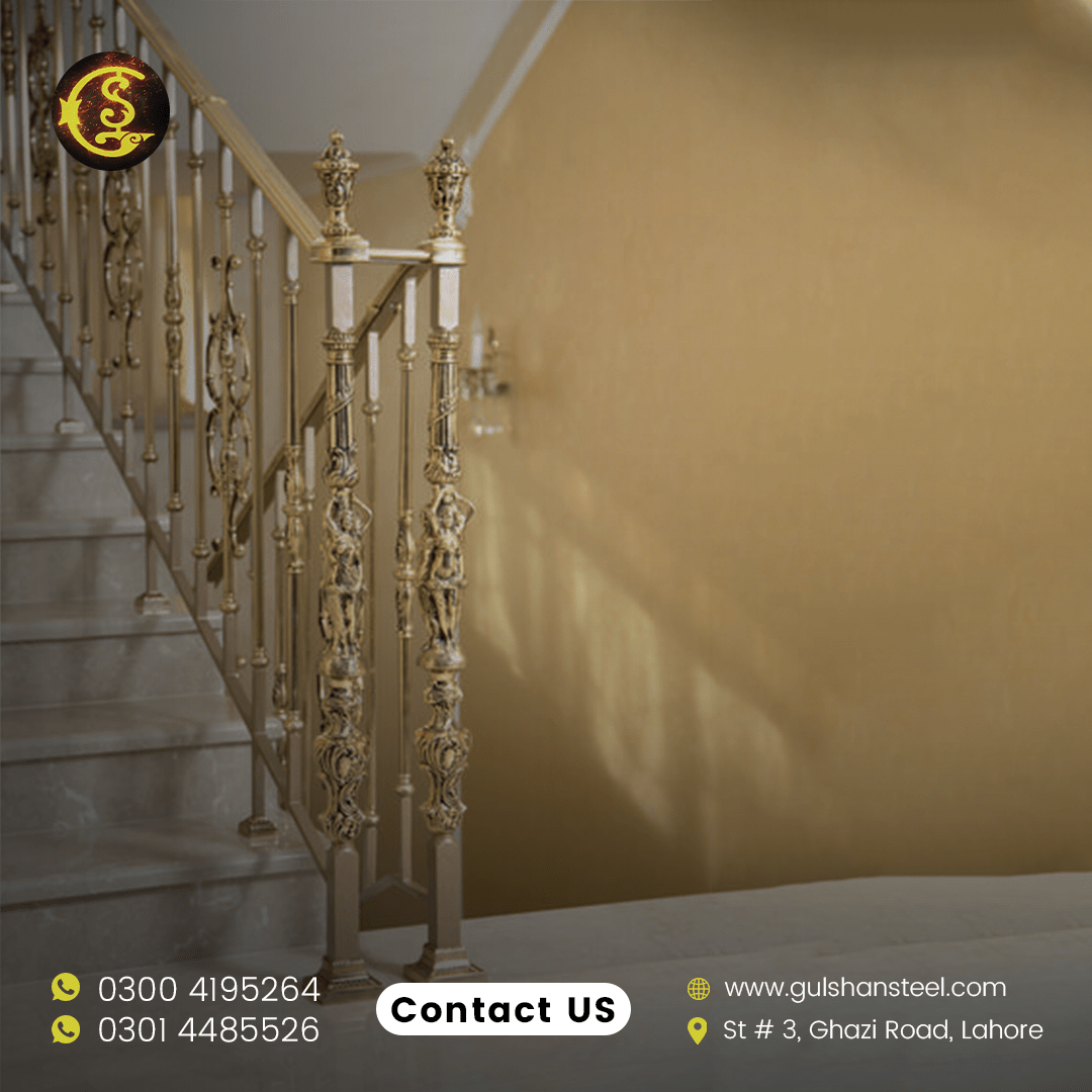 Wrought Iron Stair Railing Options in Lahore Gulshan Steels