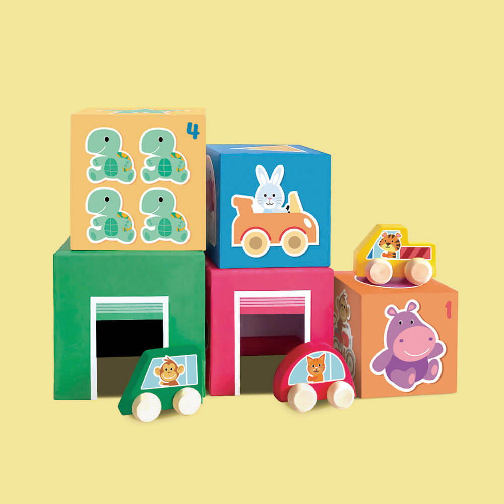 Mini Stacking Blocks Garage Edition GummyBox Singapore